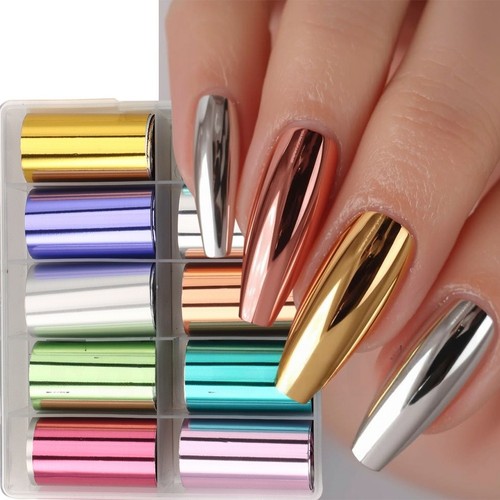 Gold foil nail - transfer, sheet