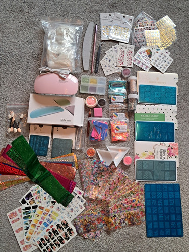 Nail art kit set - kit, stamping