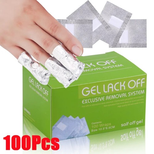100pcs aluminium foil nail - aluminium,