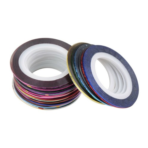 Multi colors nail sticker - multi,
