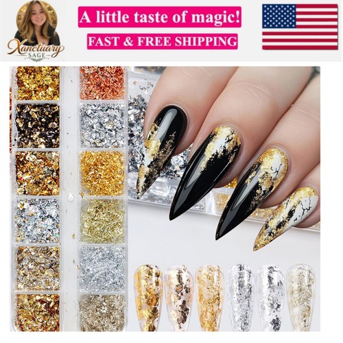 Grids holographic nail - 12,