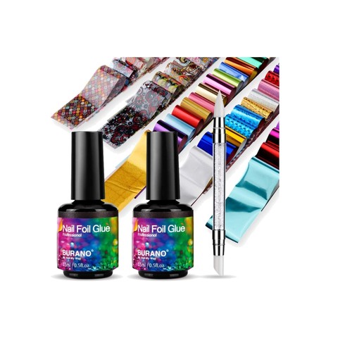 Nail foil glue - foil, gel